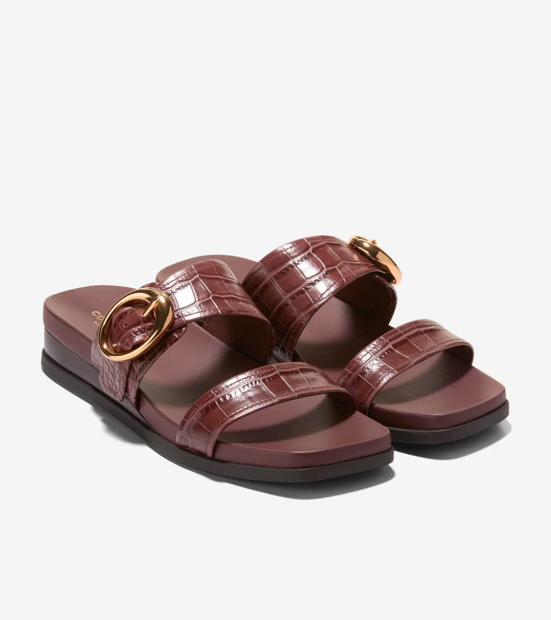 OAKLYNN DOUBLE BAND FOOTBED SANDALS