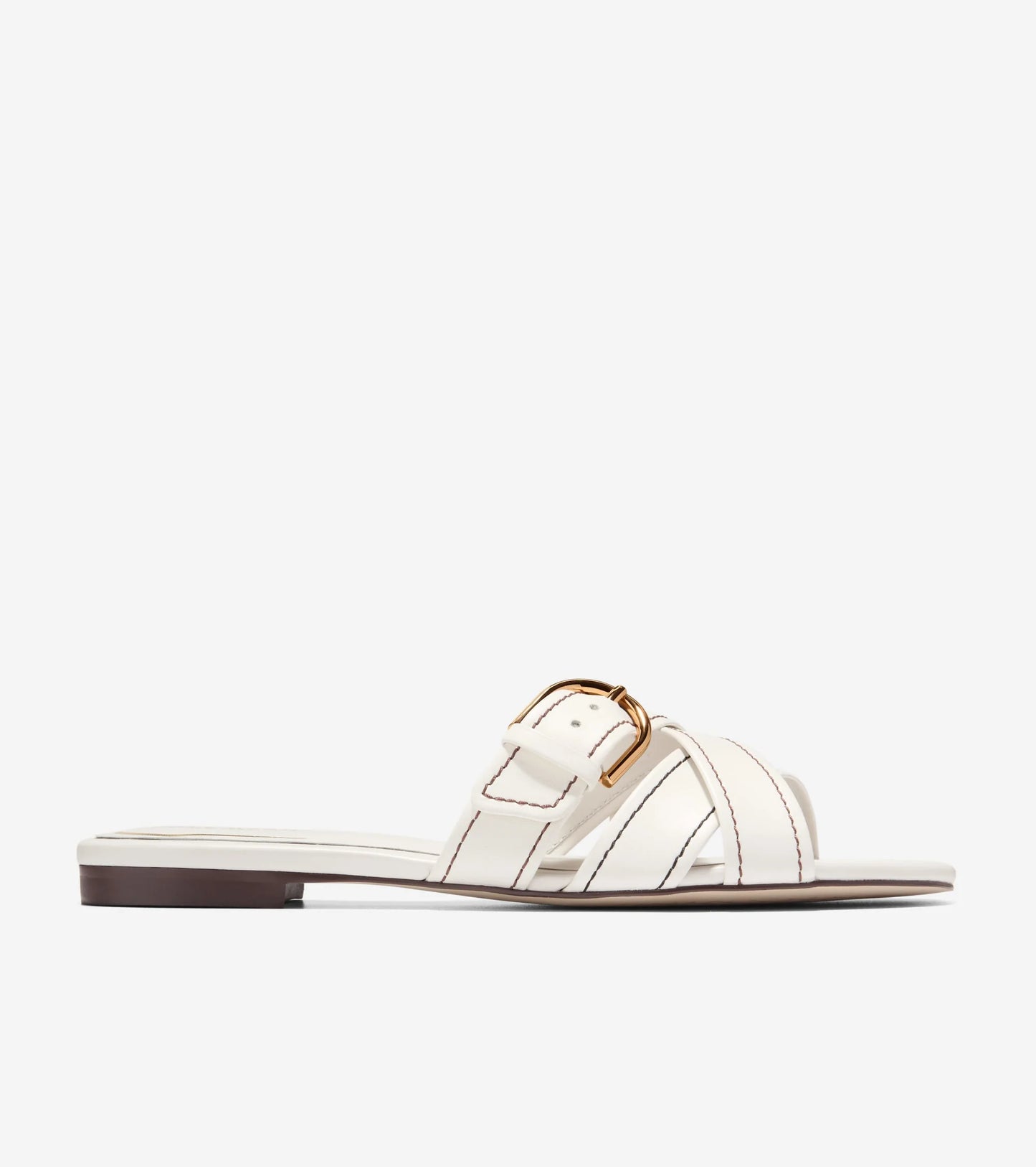 VELMA BUCKLE SLIDE SANDALS