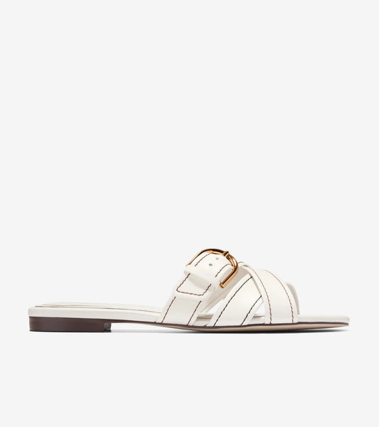 VELMA BUCKLE SLIDE SANDALS