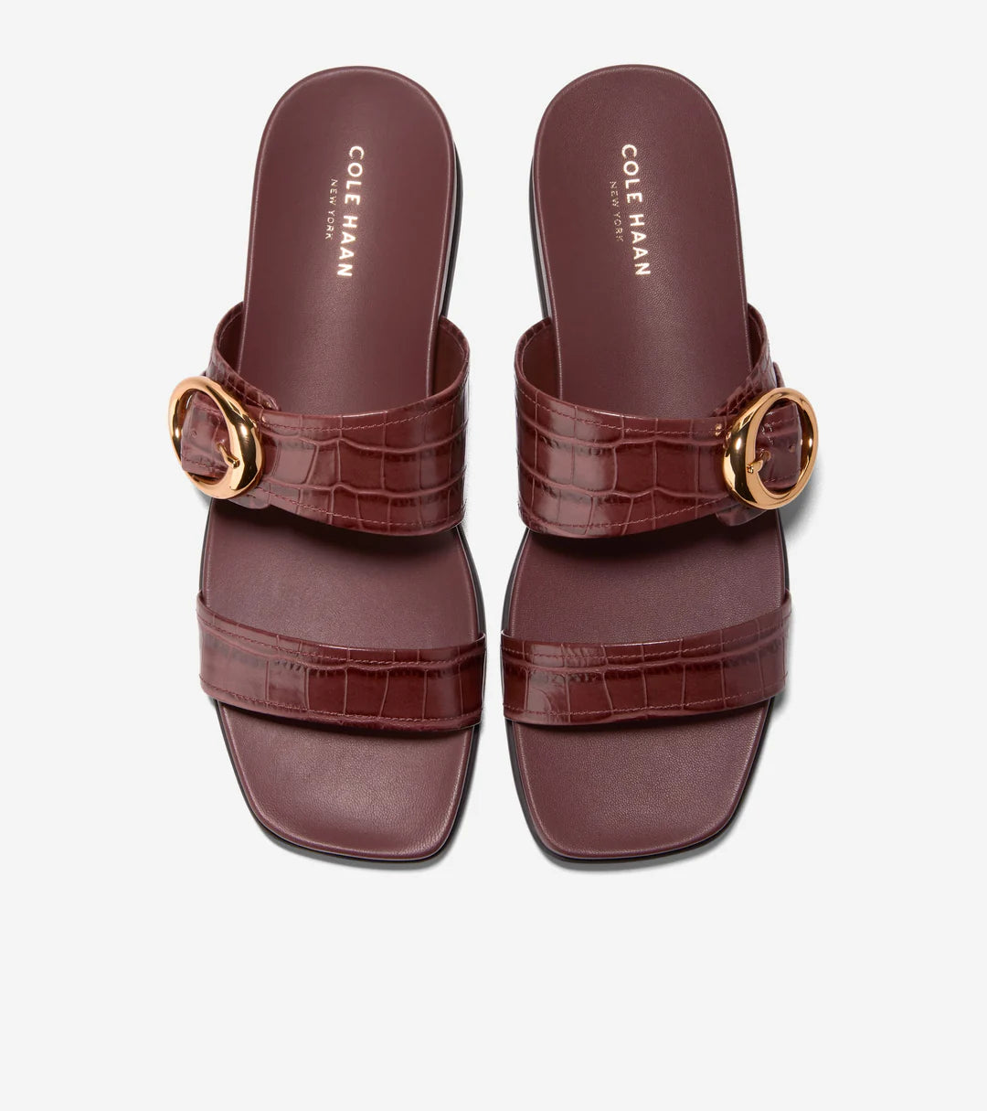 OAKLYNN DOUBLE BAND FOOTBED SANDALS