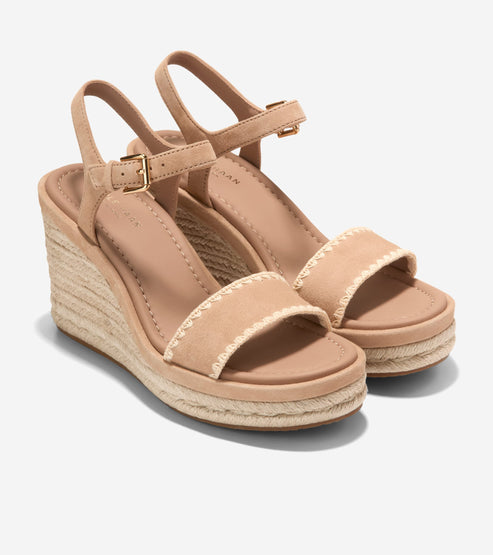 CLOUDFEEL ASBURY ESPADRILLE WEDGE SANDALS