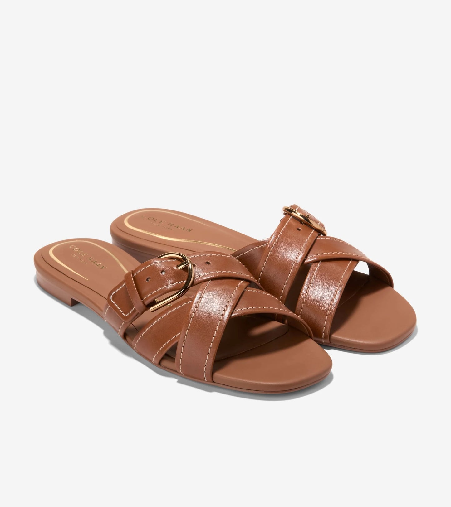 VELMA BUCKLE SLIDE SANDALS