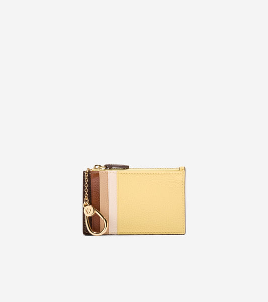 LEATHER ZIP CARD CASE