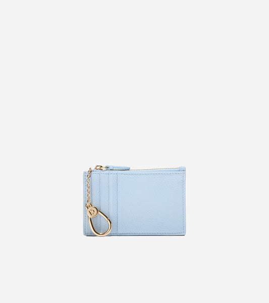 LEATHER ZIP CARD CASE