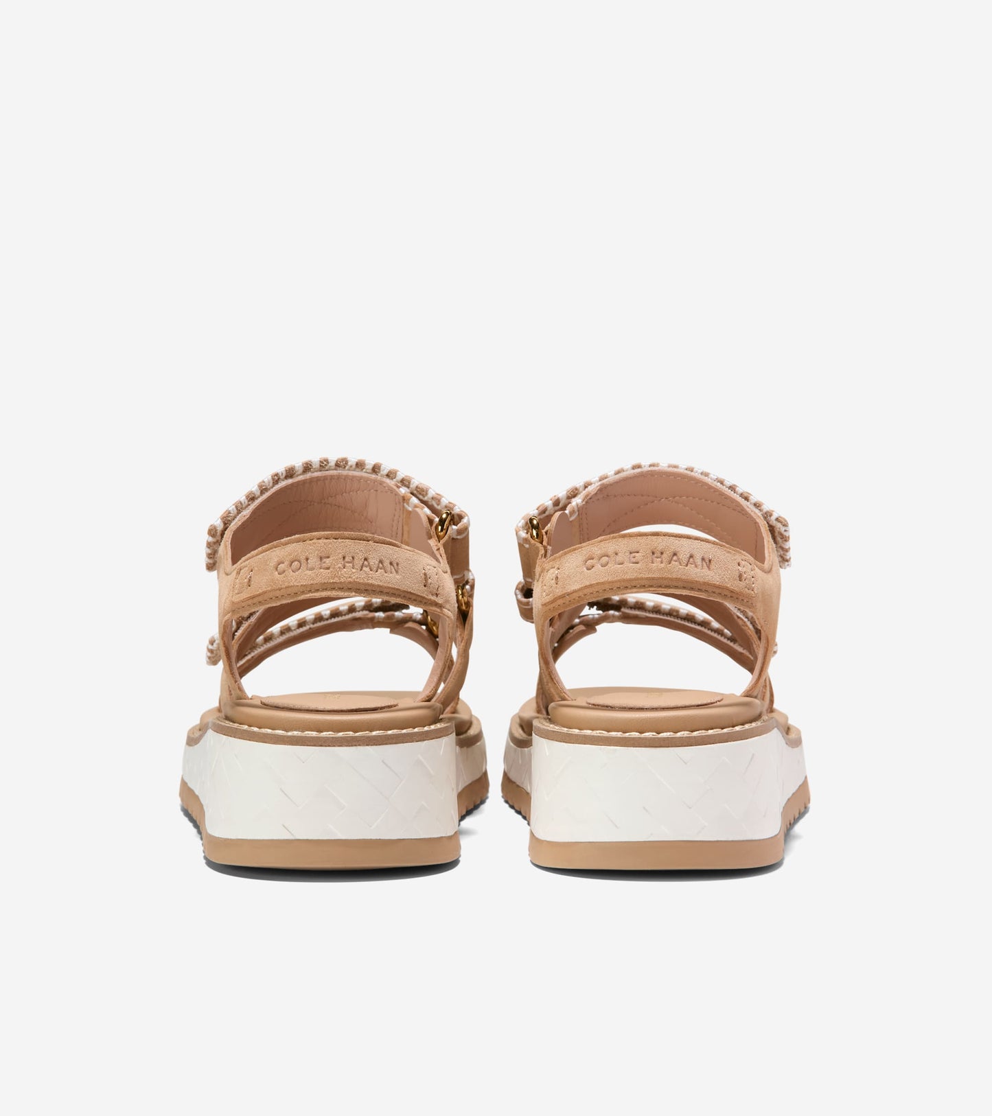 GRANDPRØ DAYLIN WEDGE TRIPLE STRAP SANDALS