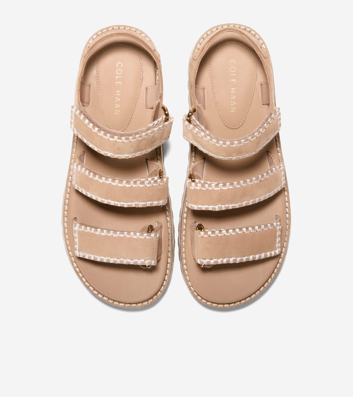 GRANDPRØ DAYLIN WEDGE TRIPLE STRAP SANDALS